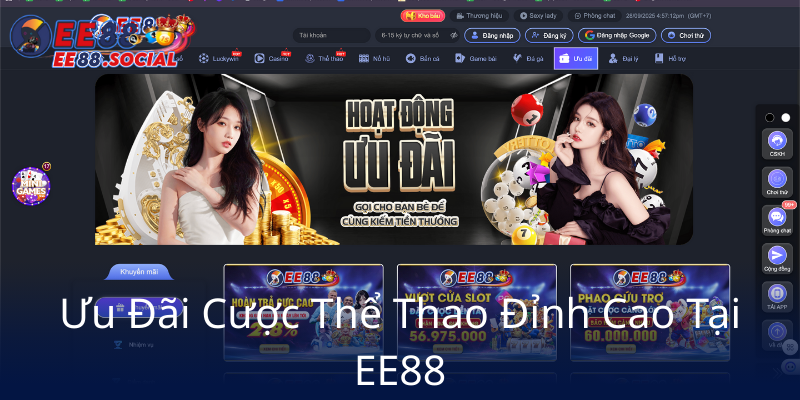 Khuyến Mãi Hoàn Trả - Cơ Hội Hấp Dẫn Tại Nhà Cái EE88 Đang Chờ Bạn Khám Phá 1 Uu Dai Cuoc The Thao Dinh Cao Tai Ee880