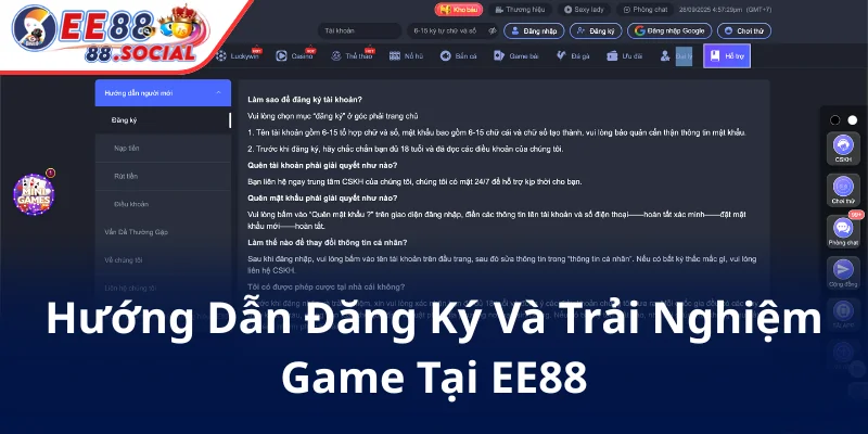 Huong Dan Dang Ky Va Trai Nghiem Game Tai Ee88
